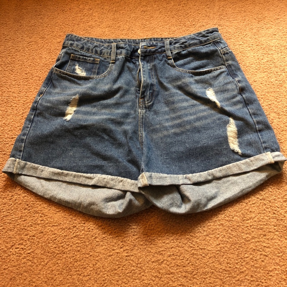 Distressed Shein Denim Shorts 0X